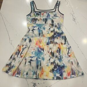 EleVen by Venus Williams Multicolored Asymmetrical A-Line Tennis Dress